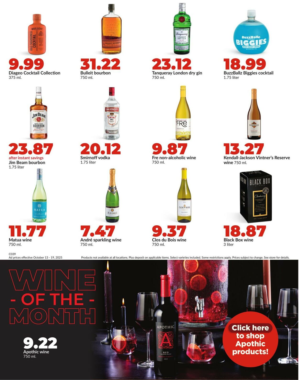 Catalogue HyVee from 10/13/2025