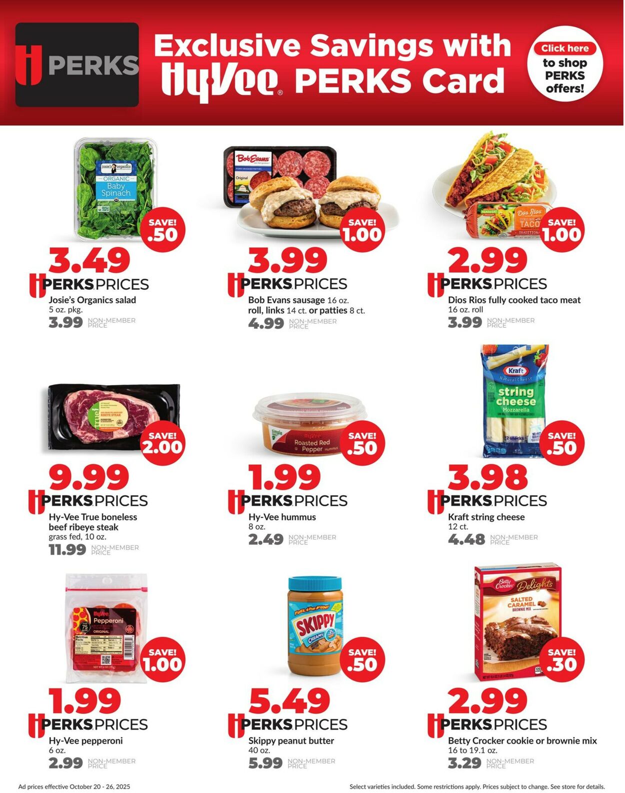 Catalogue HyVee from 10/20/2025