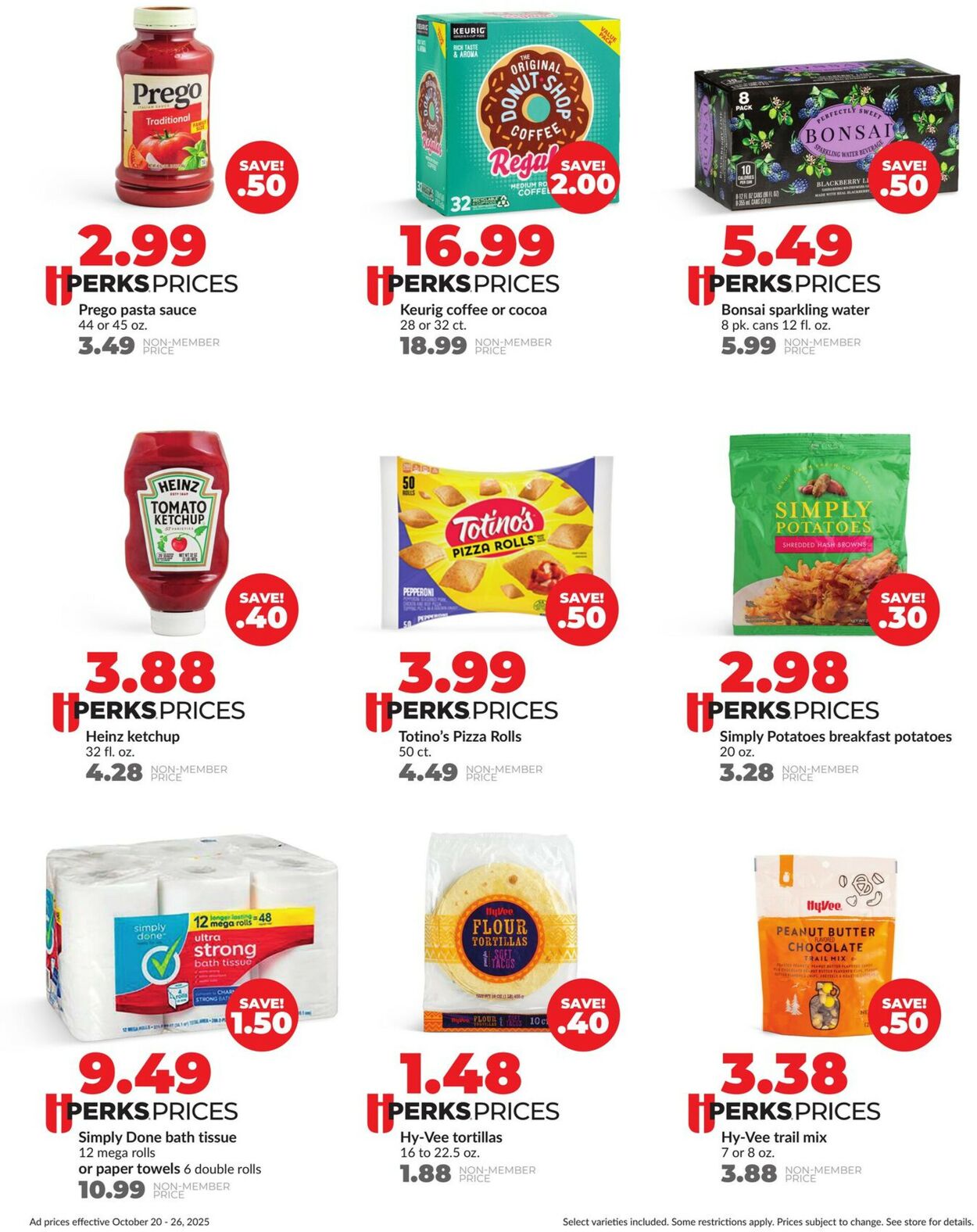 Catalogue HyVee from 10/20/2025