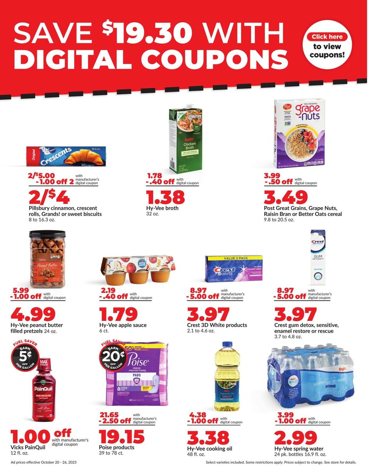Catalogue HyVee from 10/20/2025