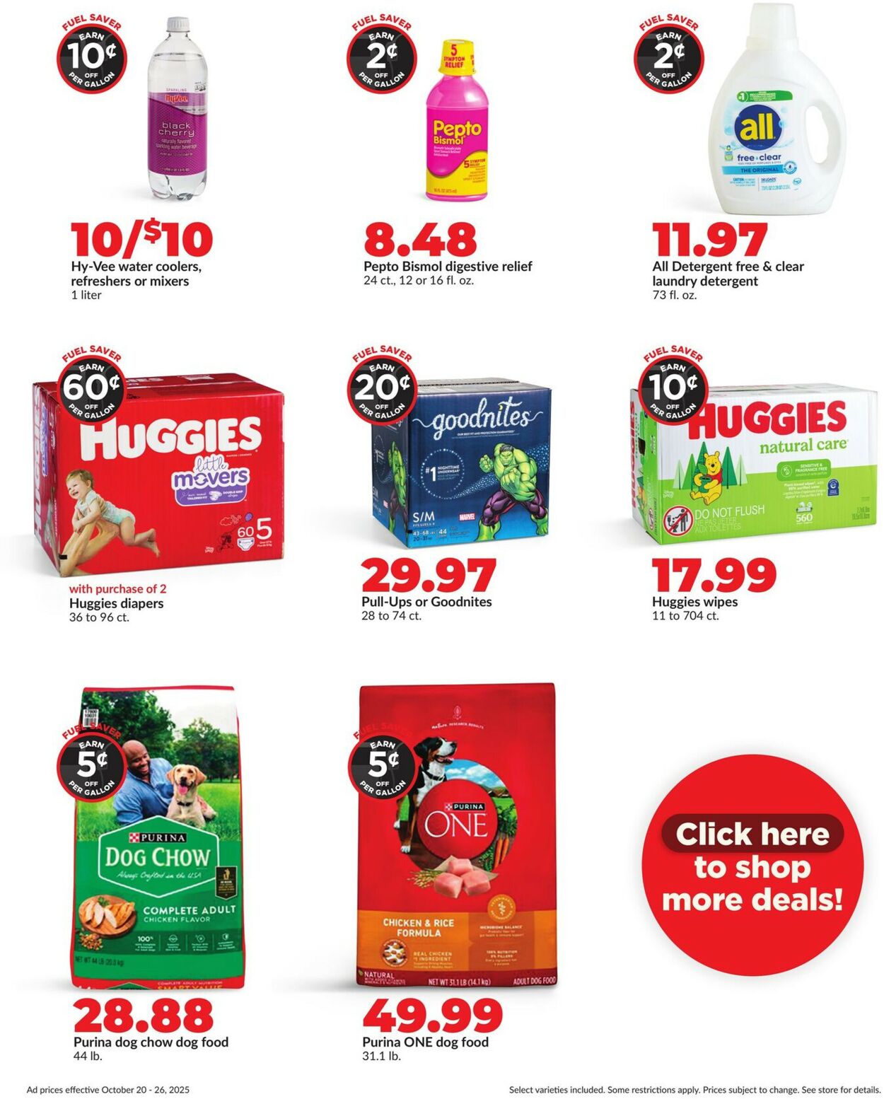Catalogue HyVee from 10/20/2025