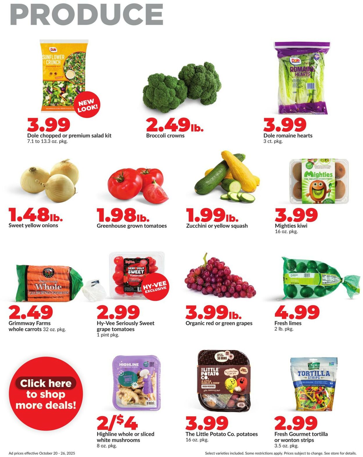 Catalogue HyVee from 10/20/2025