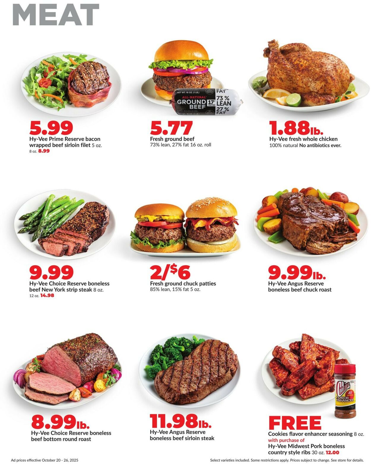 Catalogue HyVee from 10/20/2025