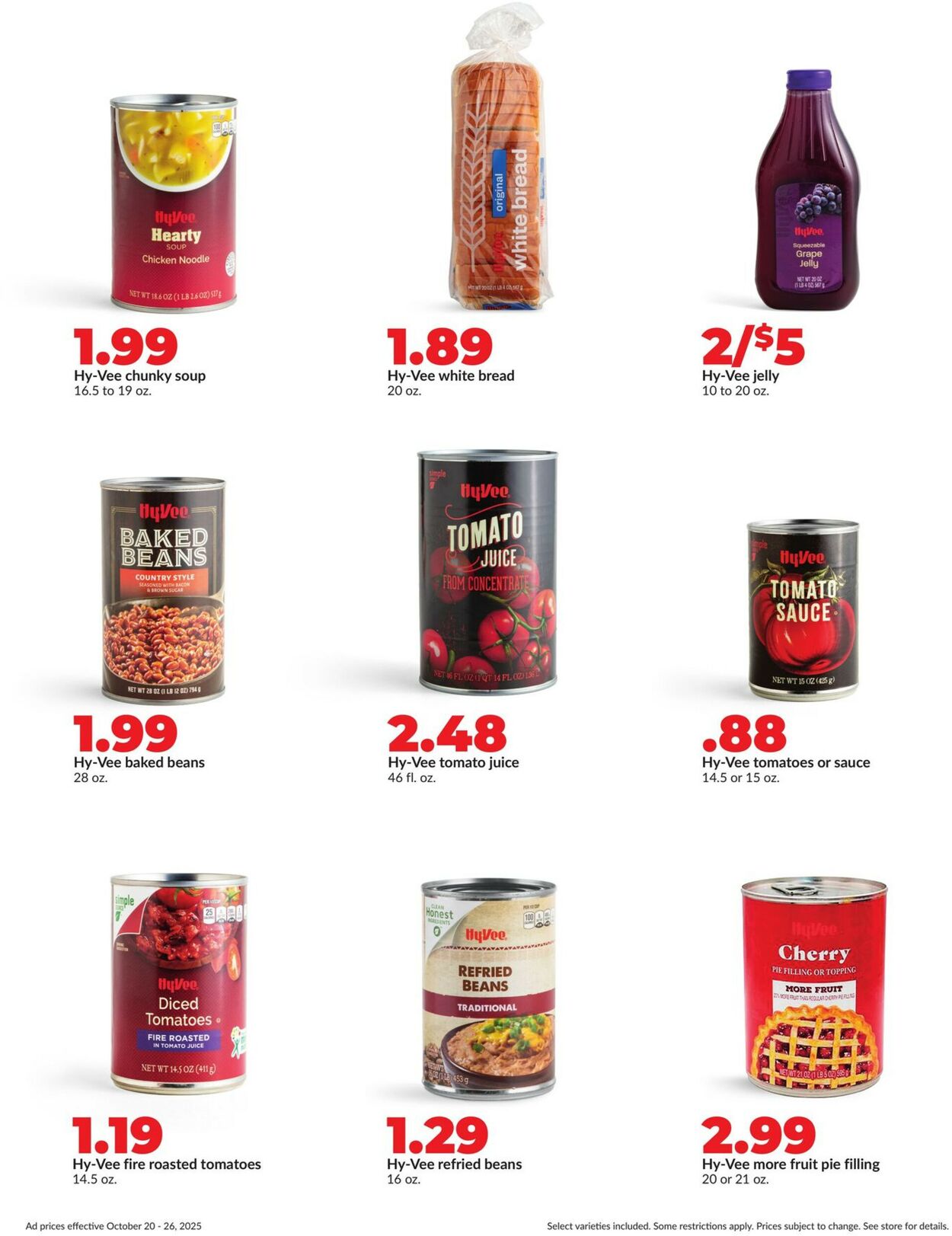 Catalogue HyVee from 10/20/2025