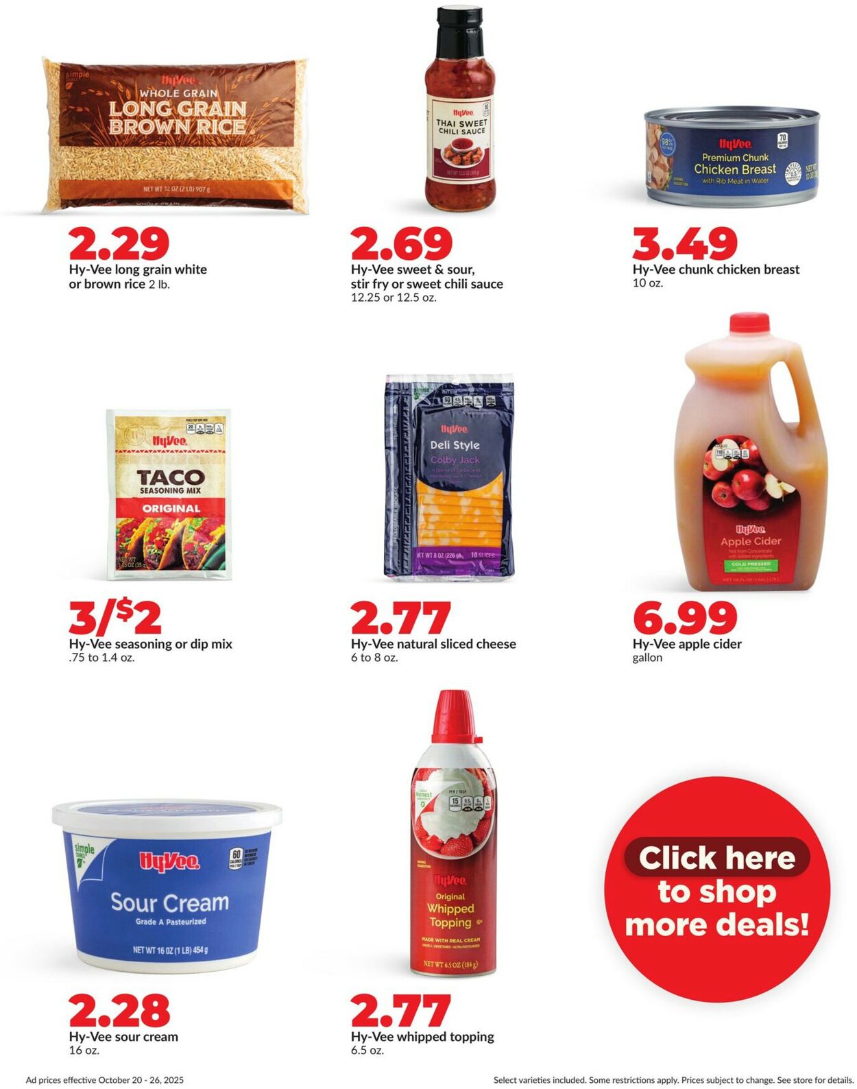 Catalogue HyVee from 10/20/2025