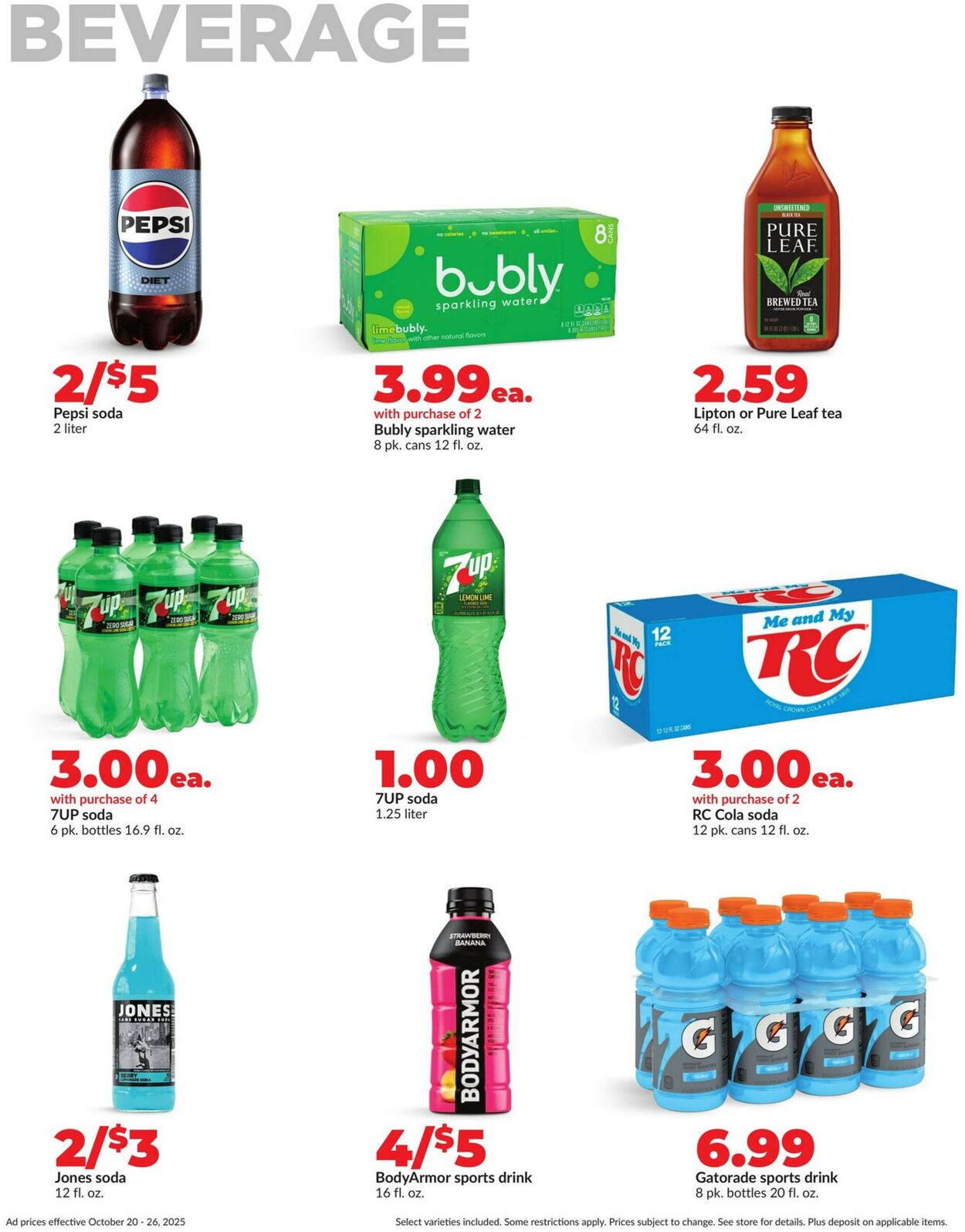 Catalogue HyVee from 10/20/2025