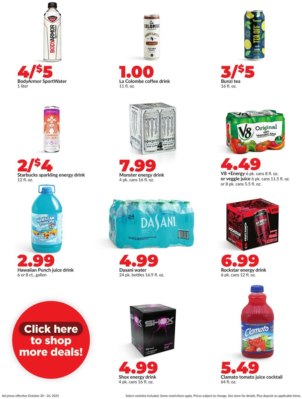 Catalogue HyVee from 10/20/2025