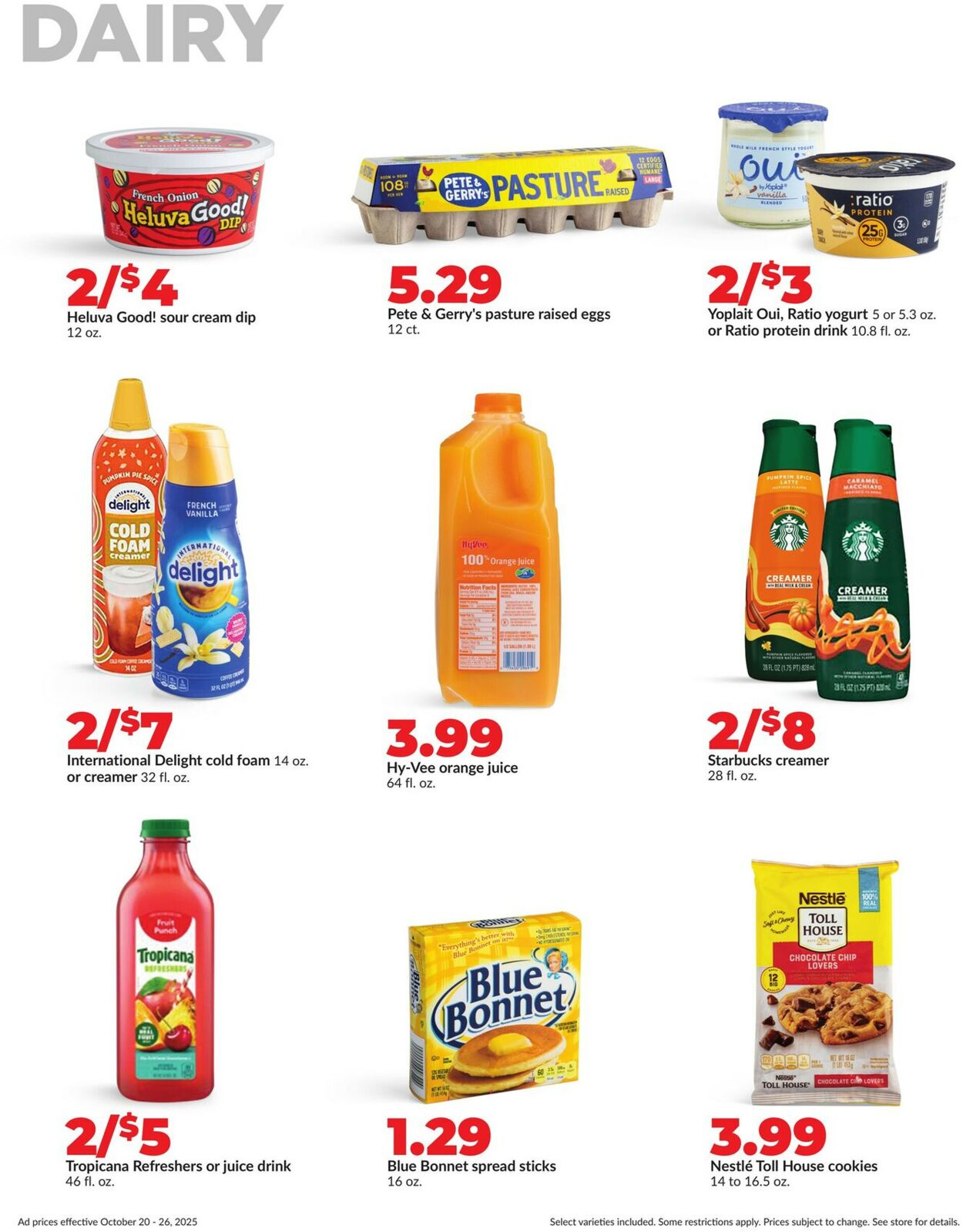 Catalogue HyVee from 10/20/2025