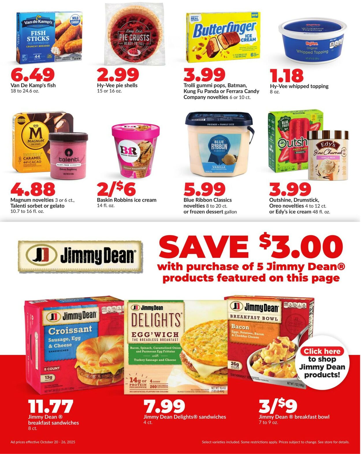 Catalogue HyVee from 10/20/2025