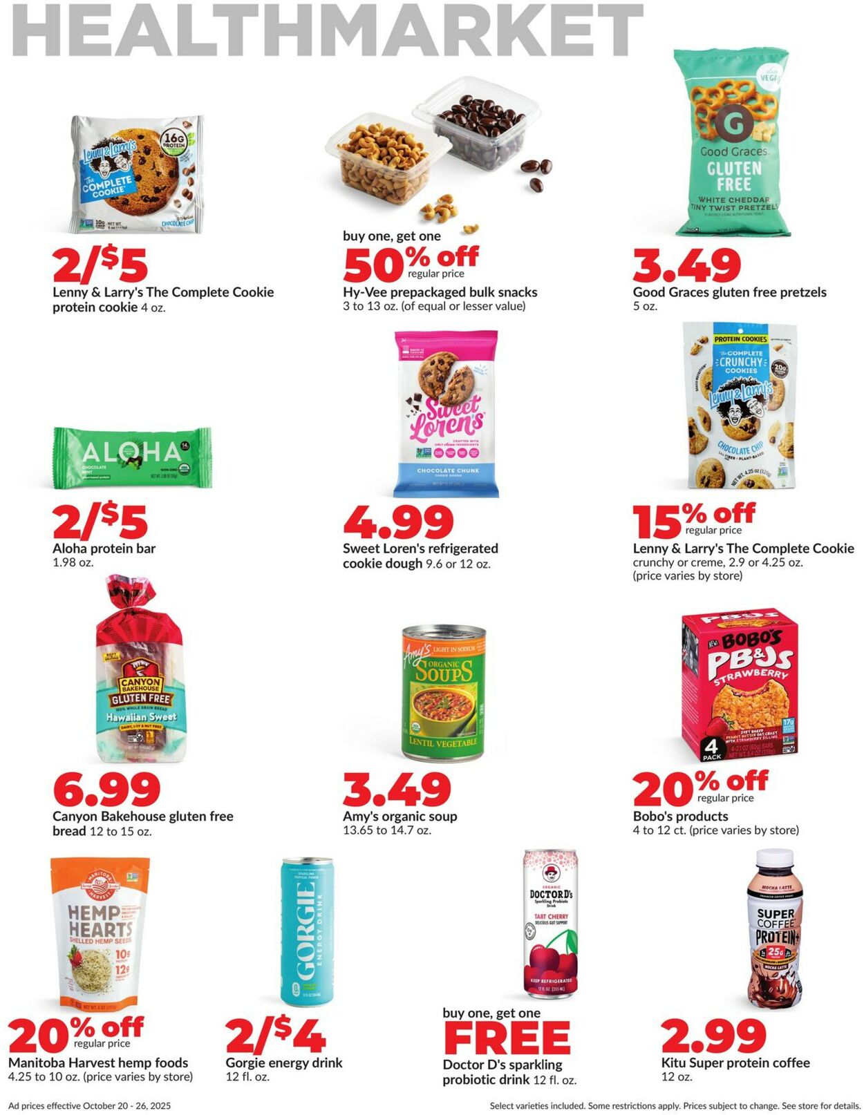 Catalogue HyVee from 10/20/2025