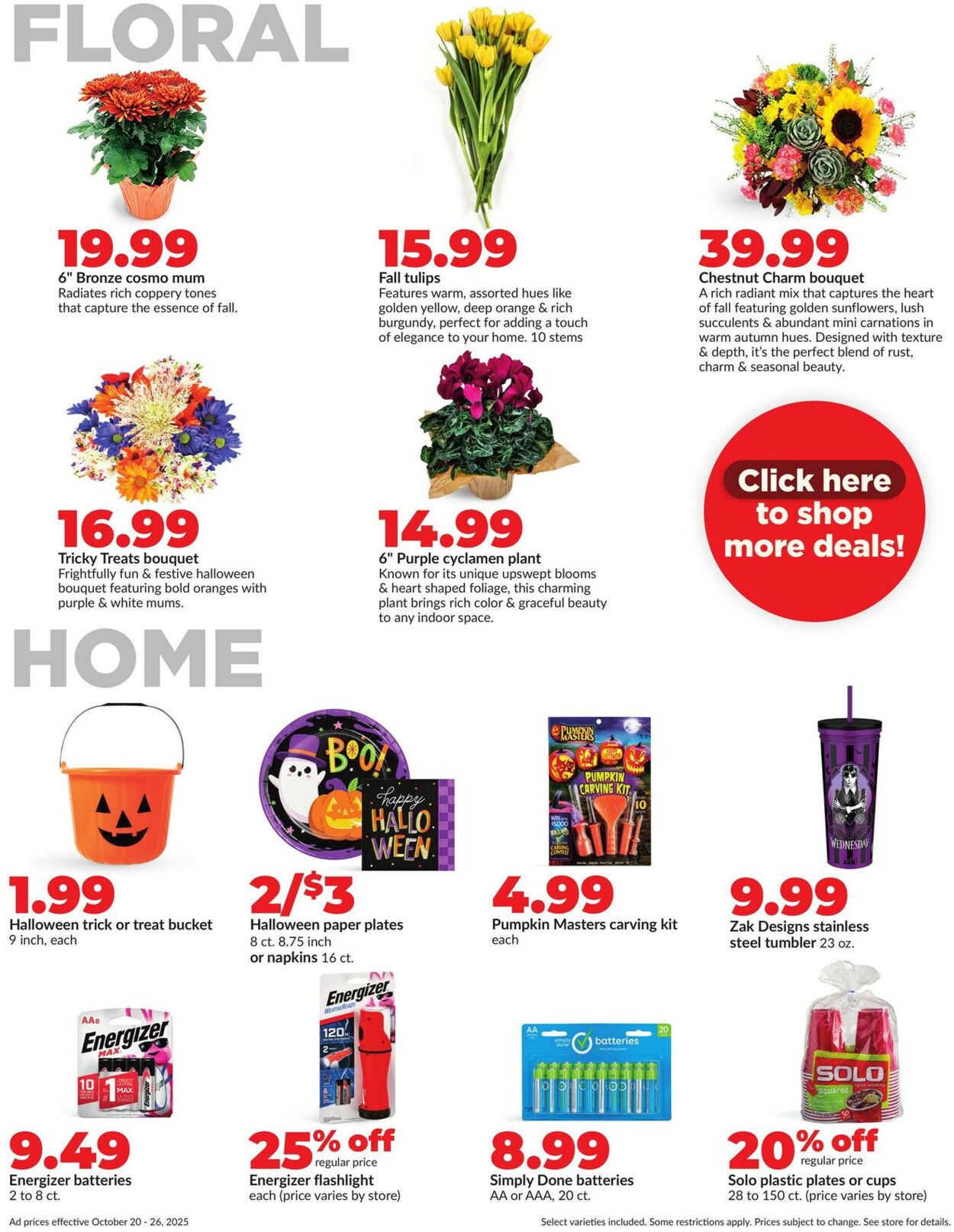 Catalogue HyVee from 10/20/2025