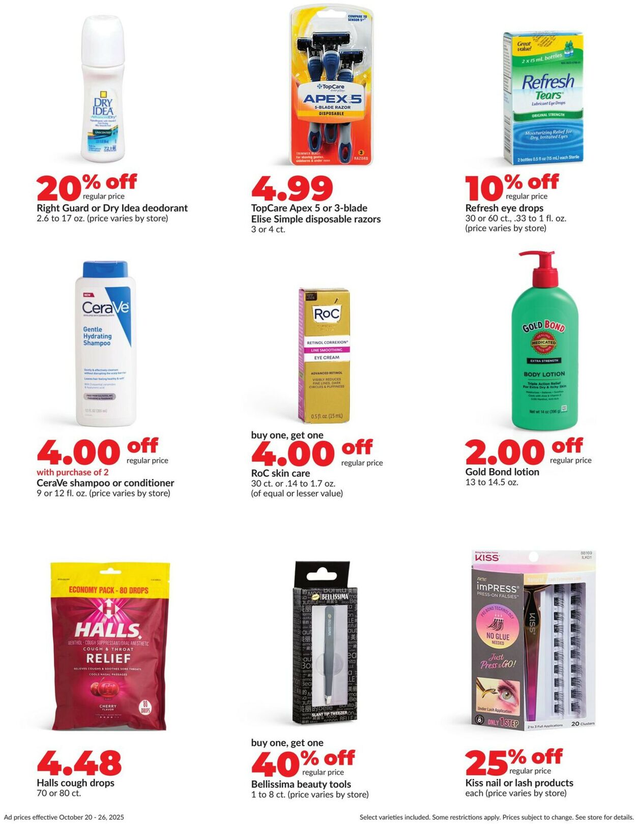 Catalogue HyVee from 10/20/2025