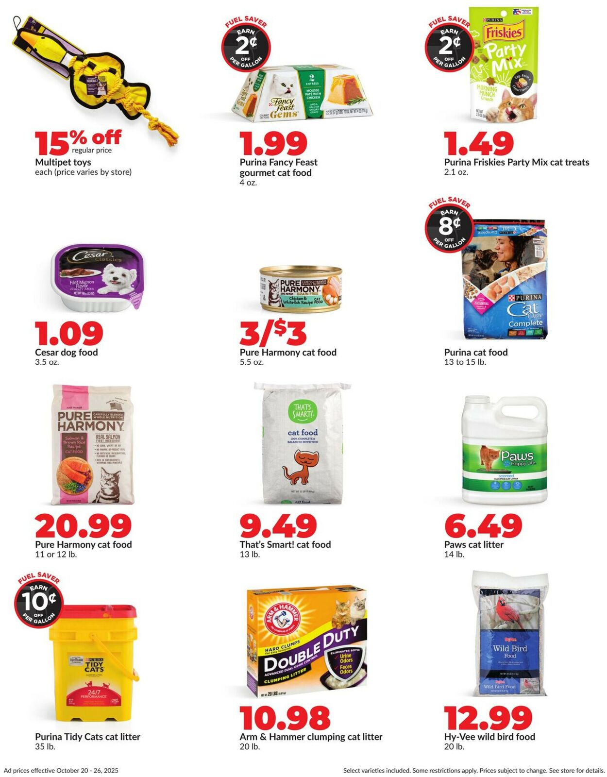 Catalogue HyVee from 10/20/2025