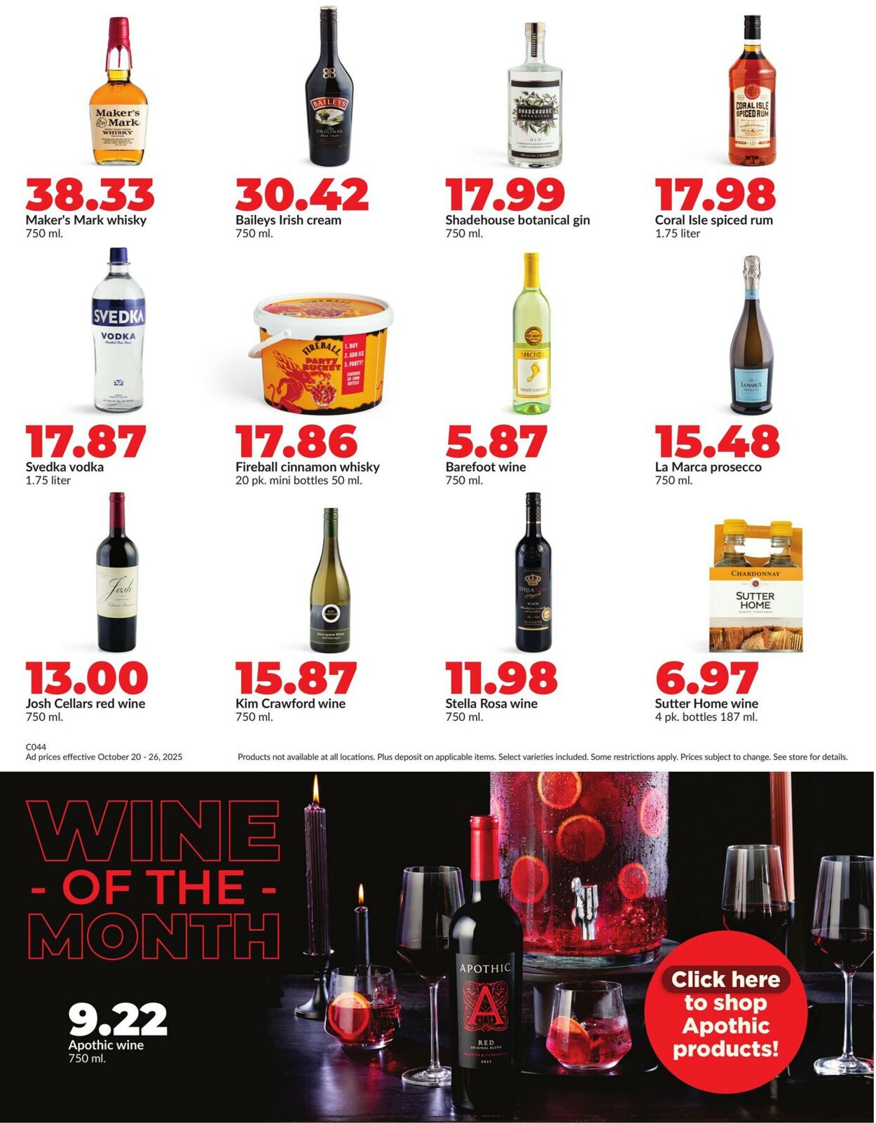 Catalogue HyVee from 10/20/2025
