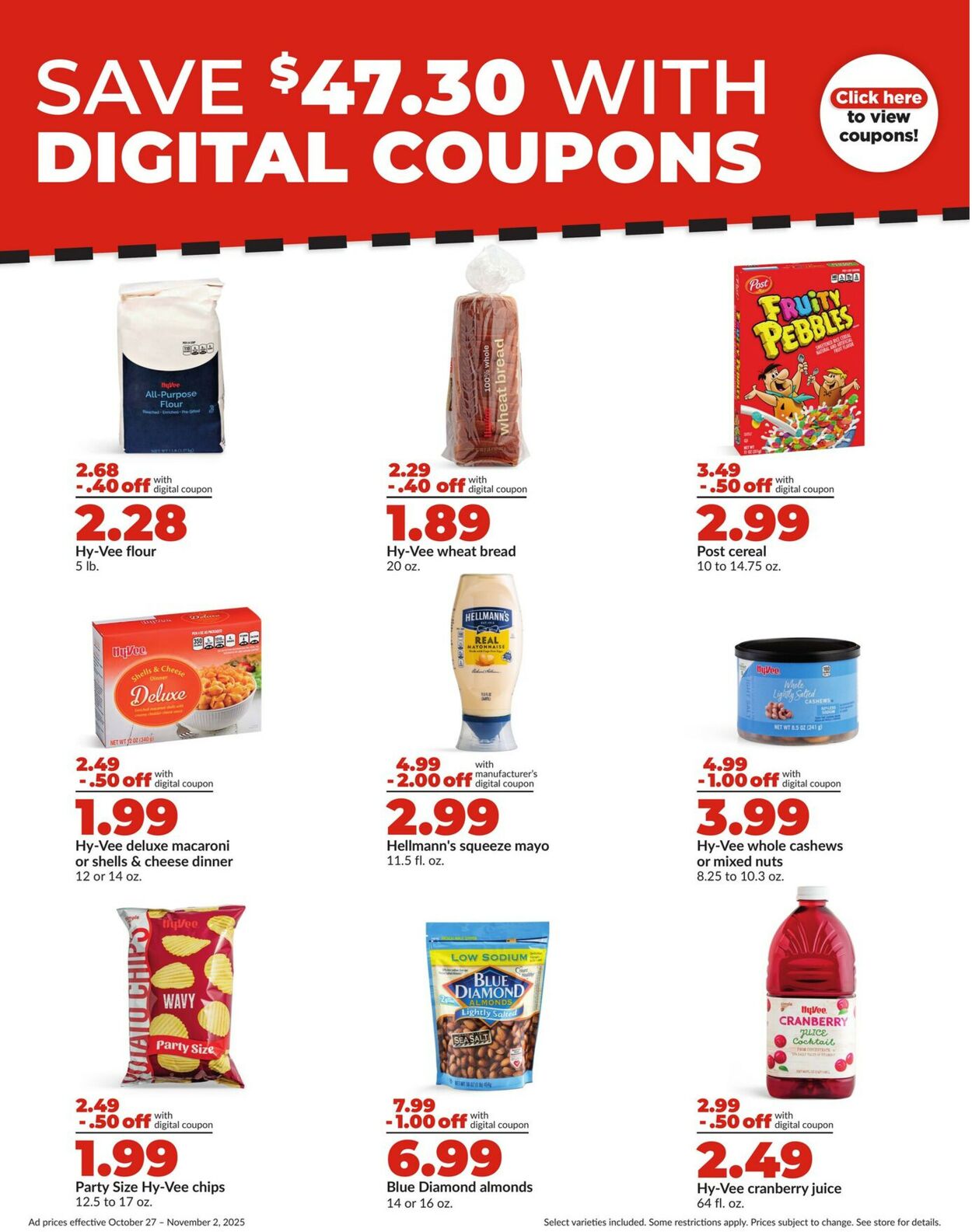 Catalogue HyVee from 10/27/2025