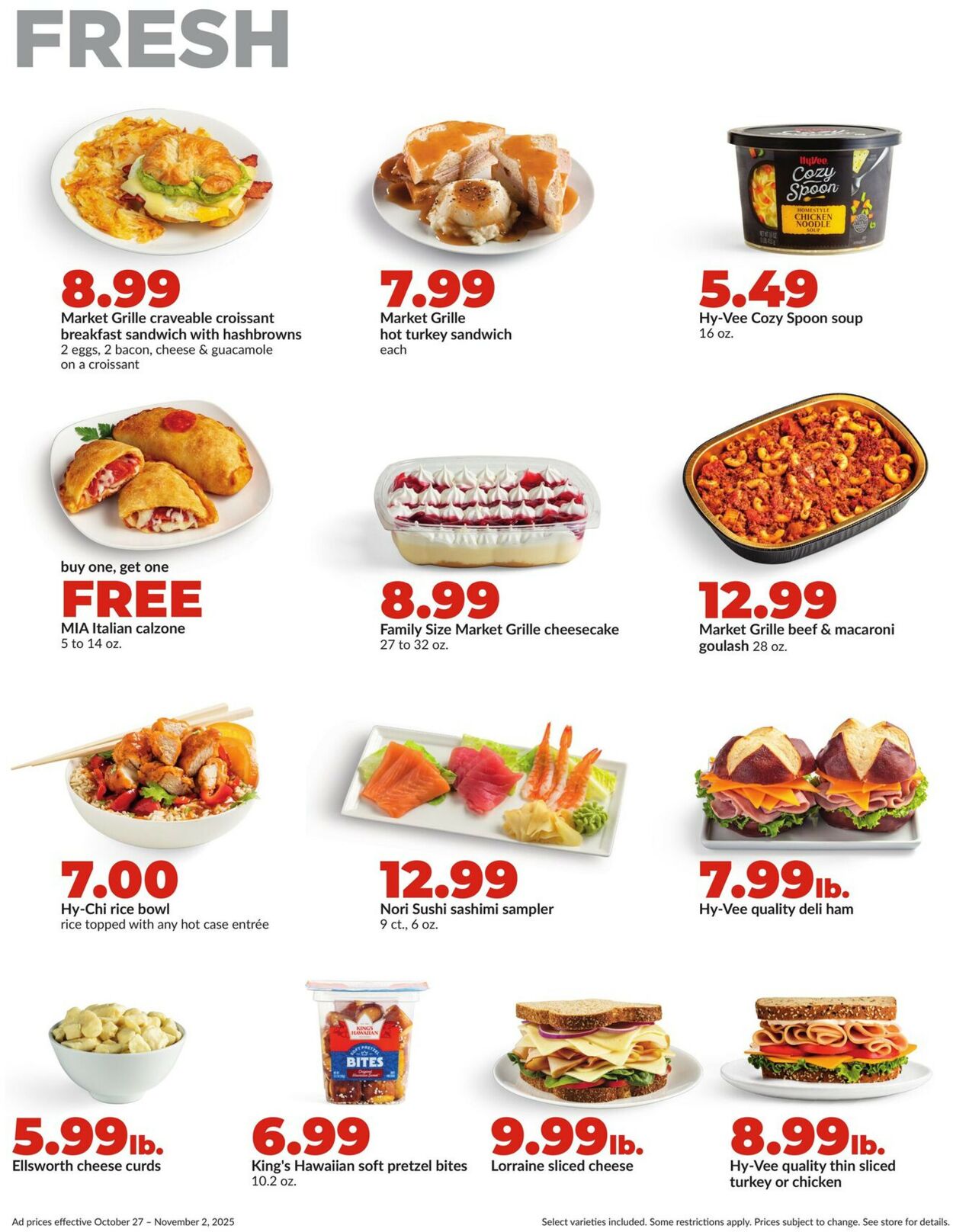Catalogue HyVee from 10/27/2025