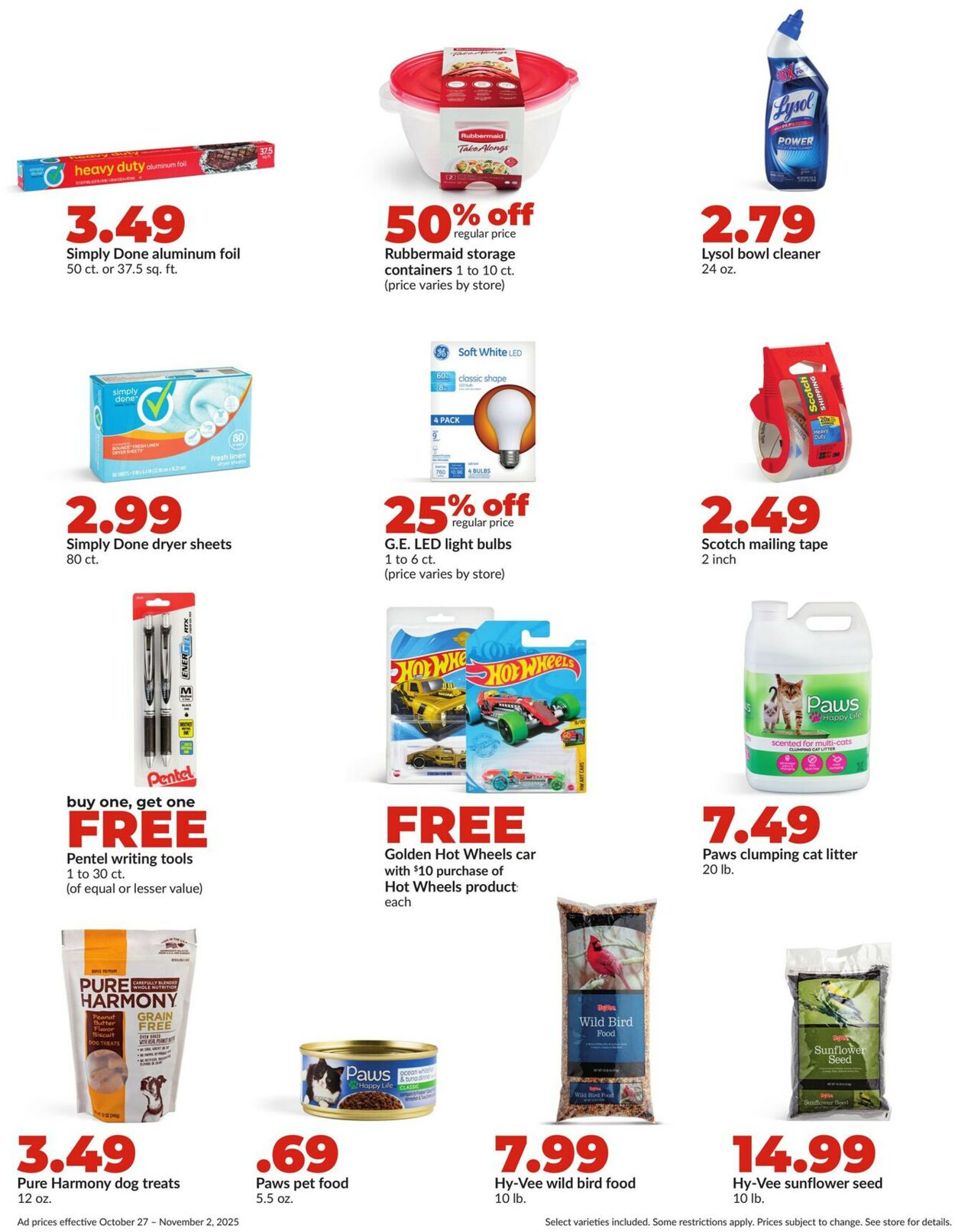 Catalogue HyVee from 10/27/2025