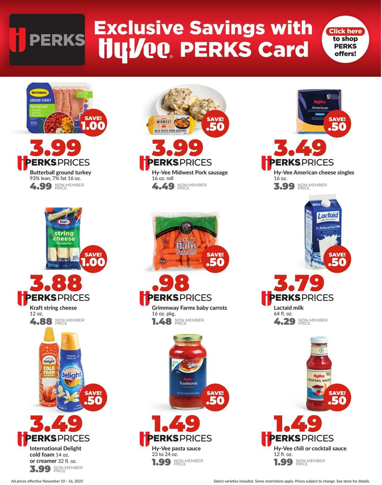 Catalogue HyVee from 11/10/2025