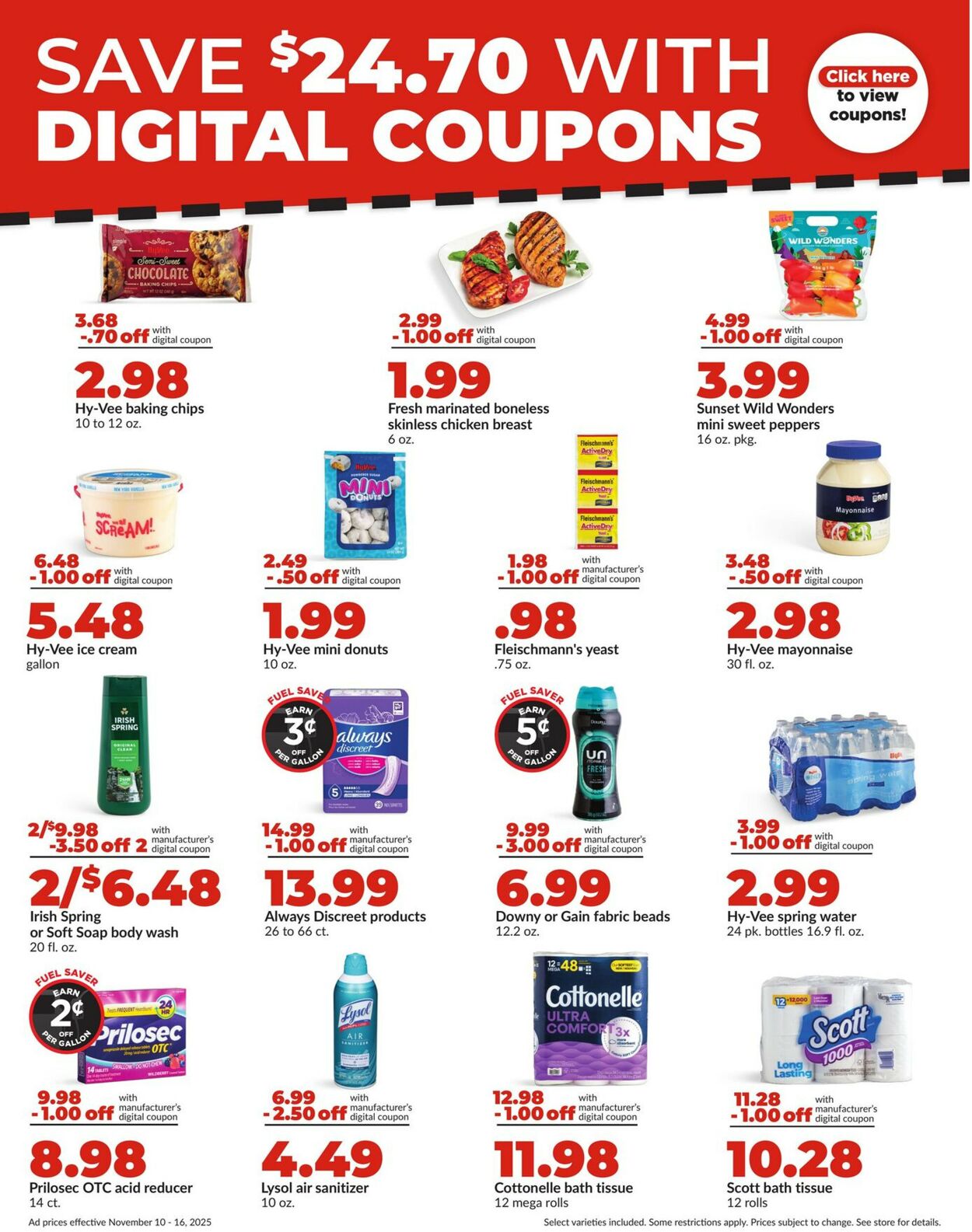 Catalogue HyVee from 11/10/2025