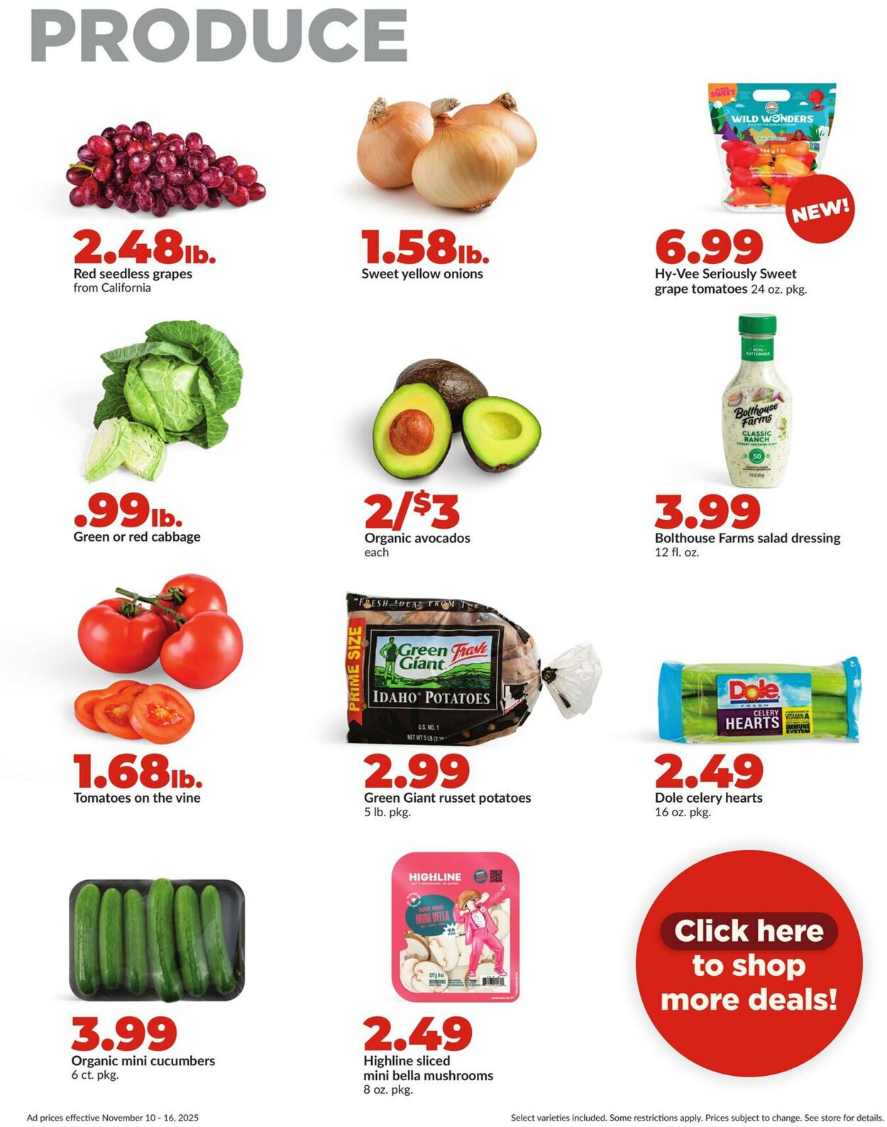 Catalogue HyVee from 11/10/2025