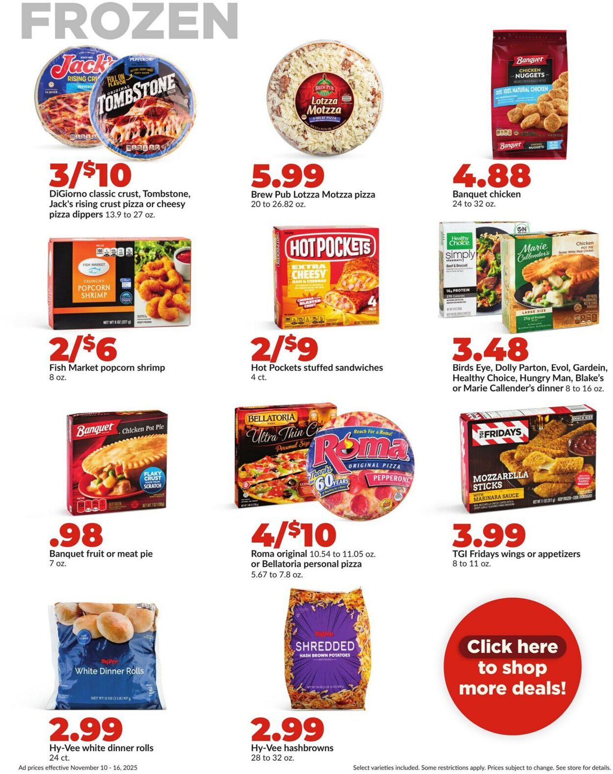 Catalogue HyVee from 11/10/2025