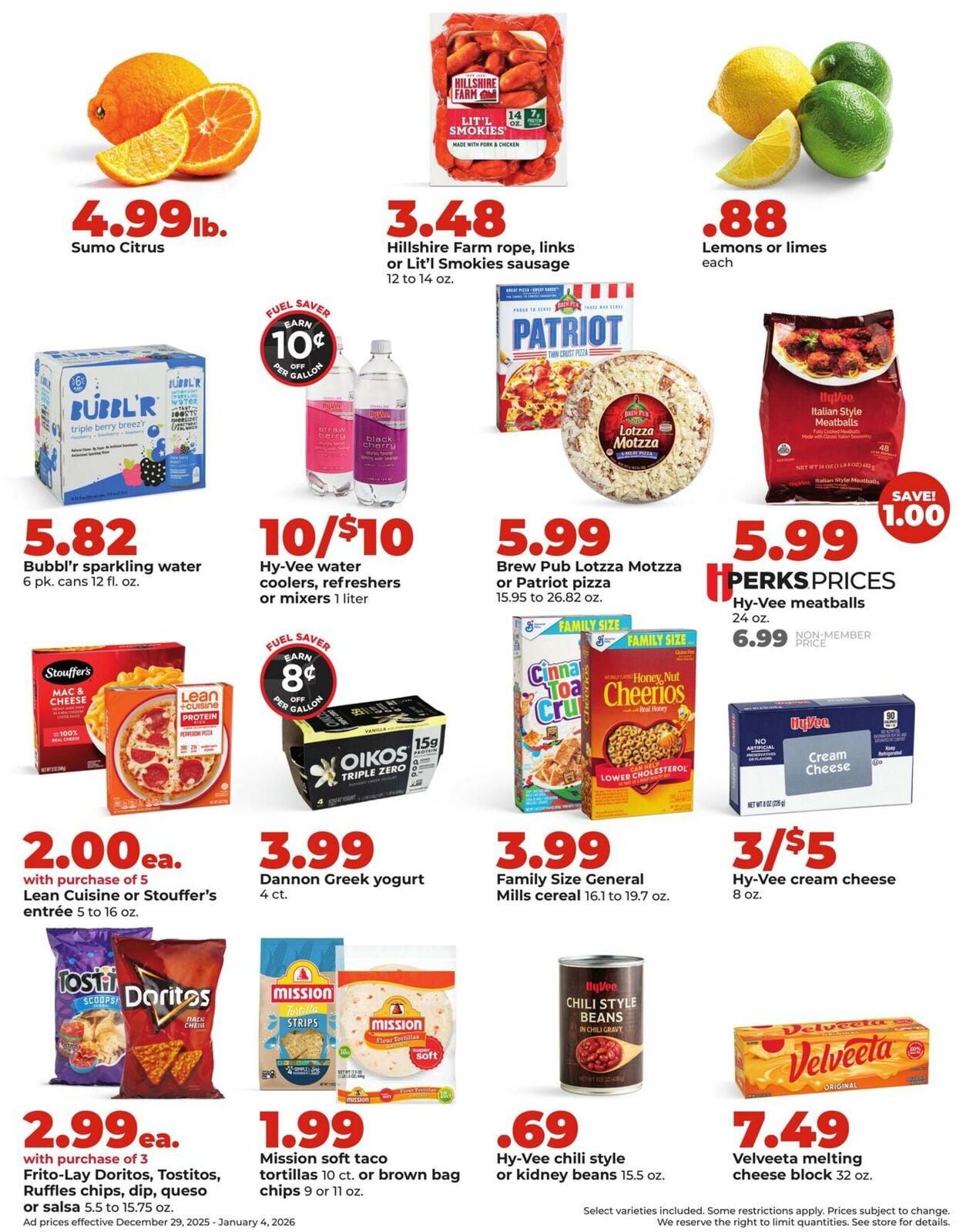 Catalogue HyVee from 12/29/2025