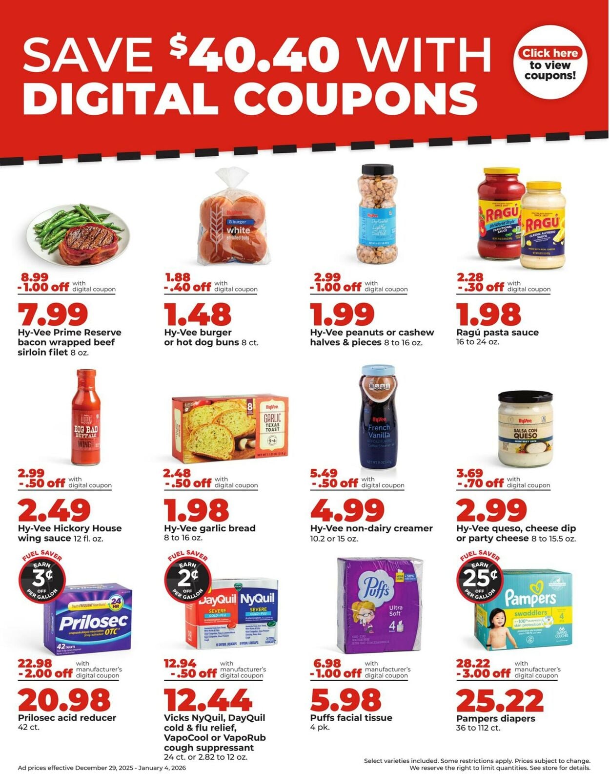 Catalogue HyVee from 12/29/2025