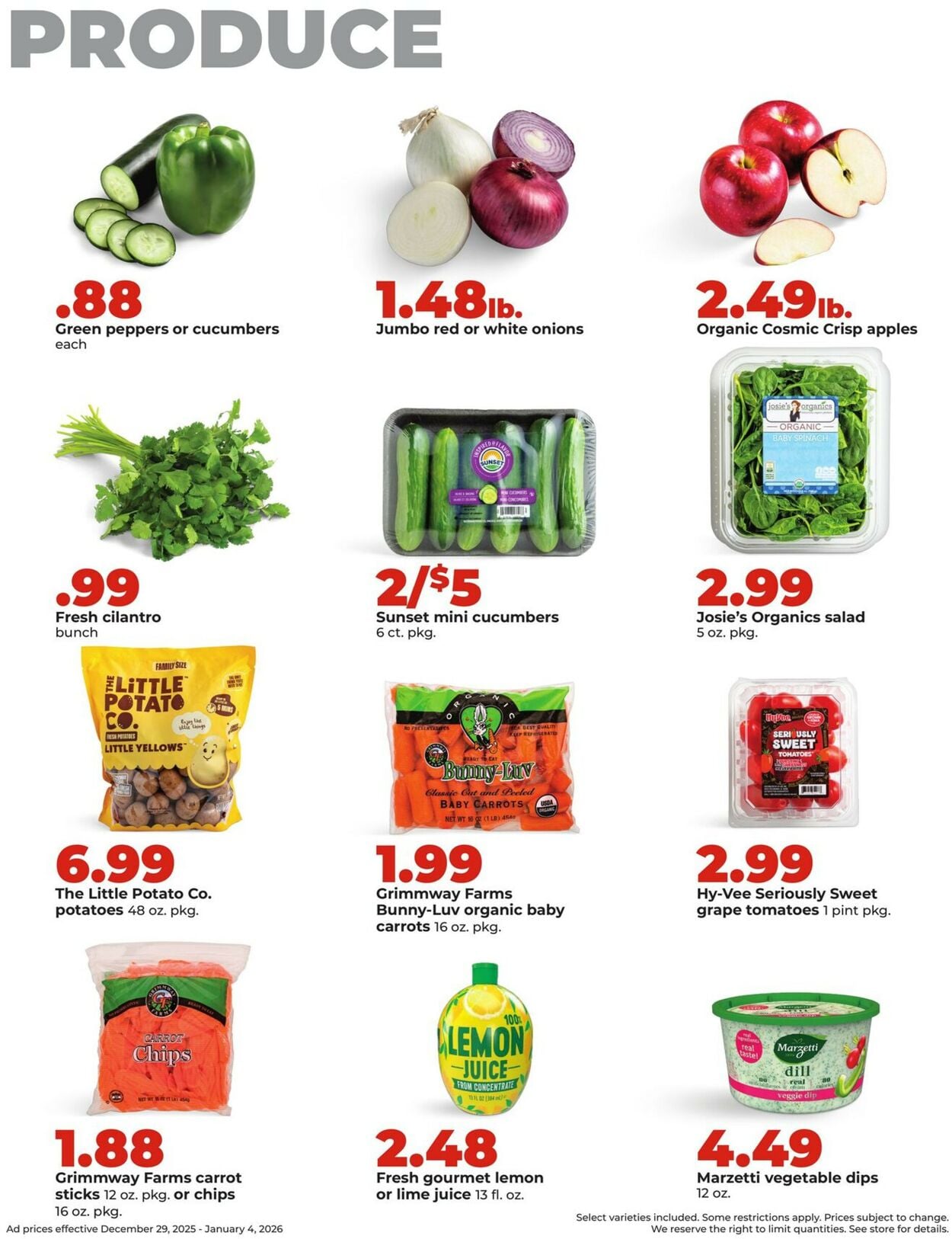 Catalogue HyVee from 12/29/2025