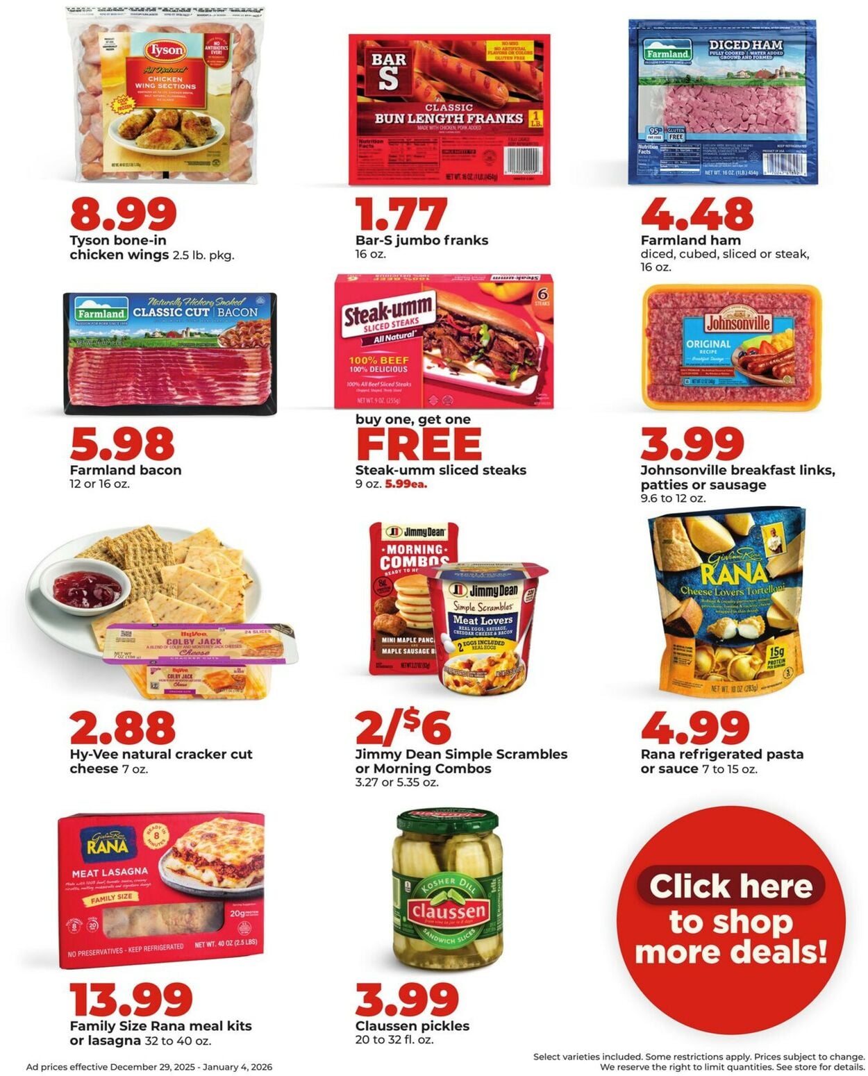Catalogue HyVee from 12/29/2025