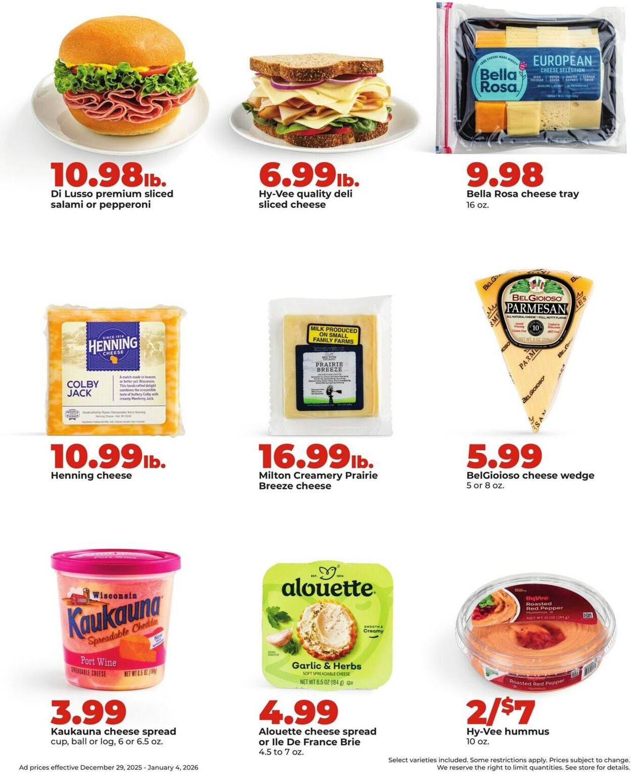Catalogue HyVee from 12/29/2025