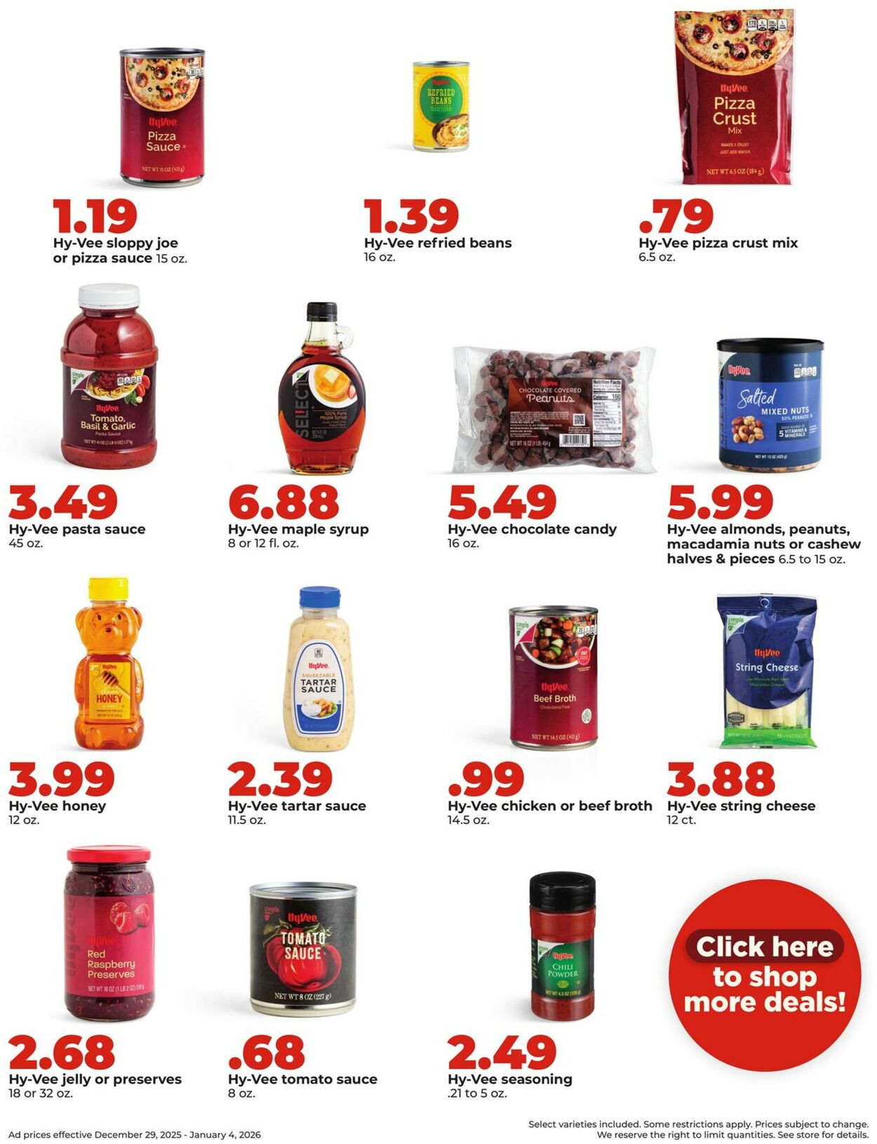Catalogue HyVee from 12/29/2025