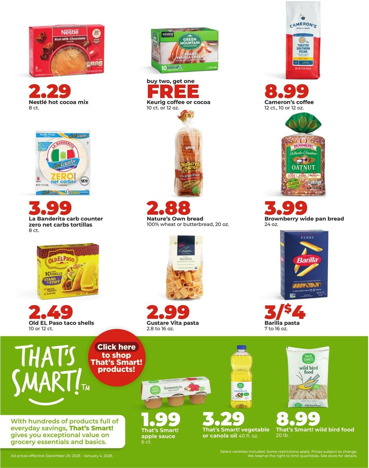 Catalogue HyVee from 12/29/2025