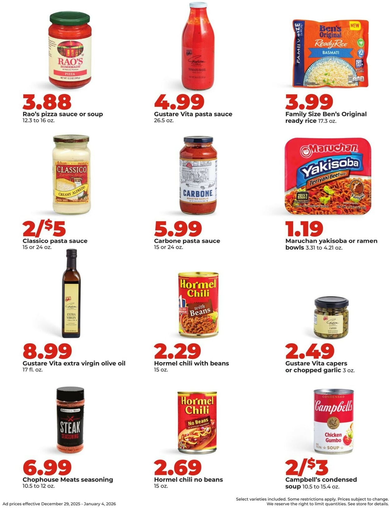 Catalogue HyVee from 12/29/2025