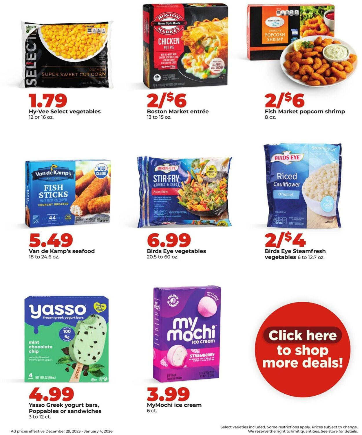 Catalogue HyVee from 12/29/2025