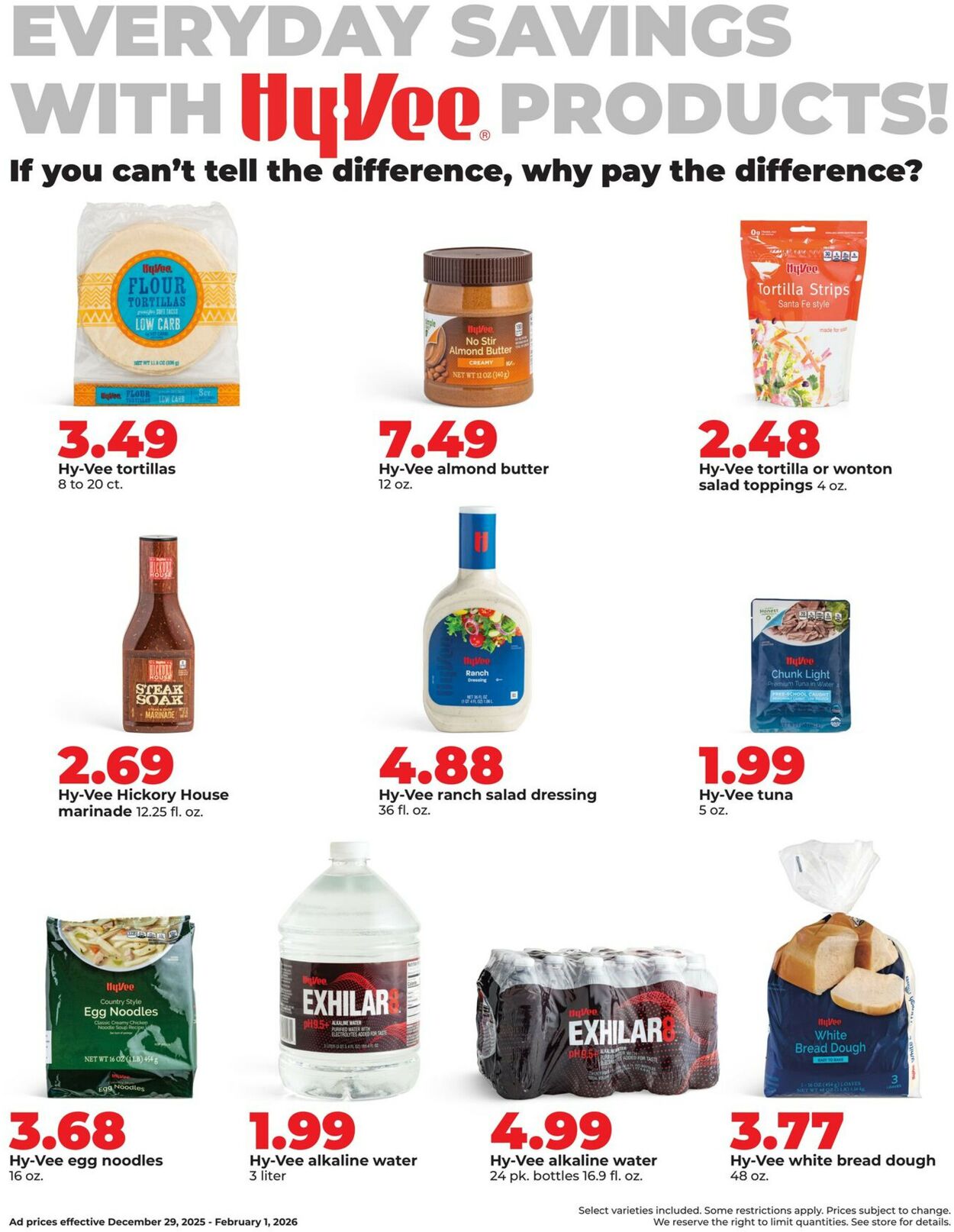 Catalogue HyVee from 12/29/2025