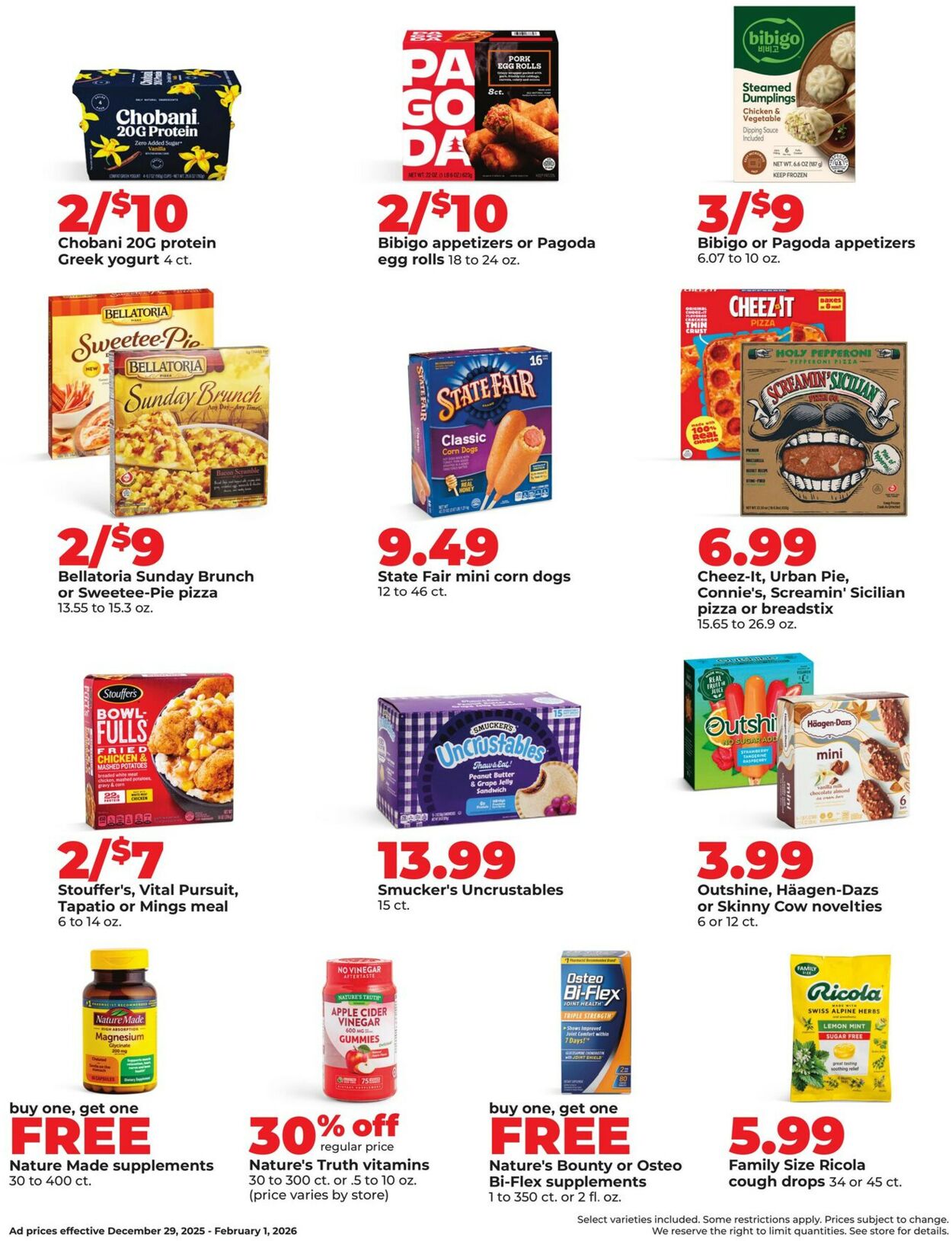 Catalogue HyVee from 12/29/2025