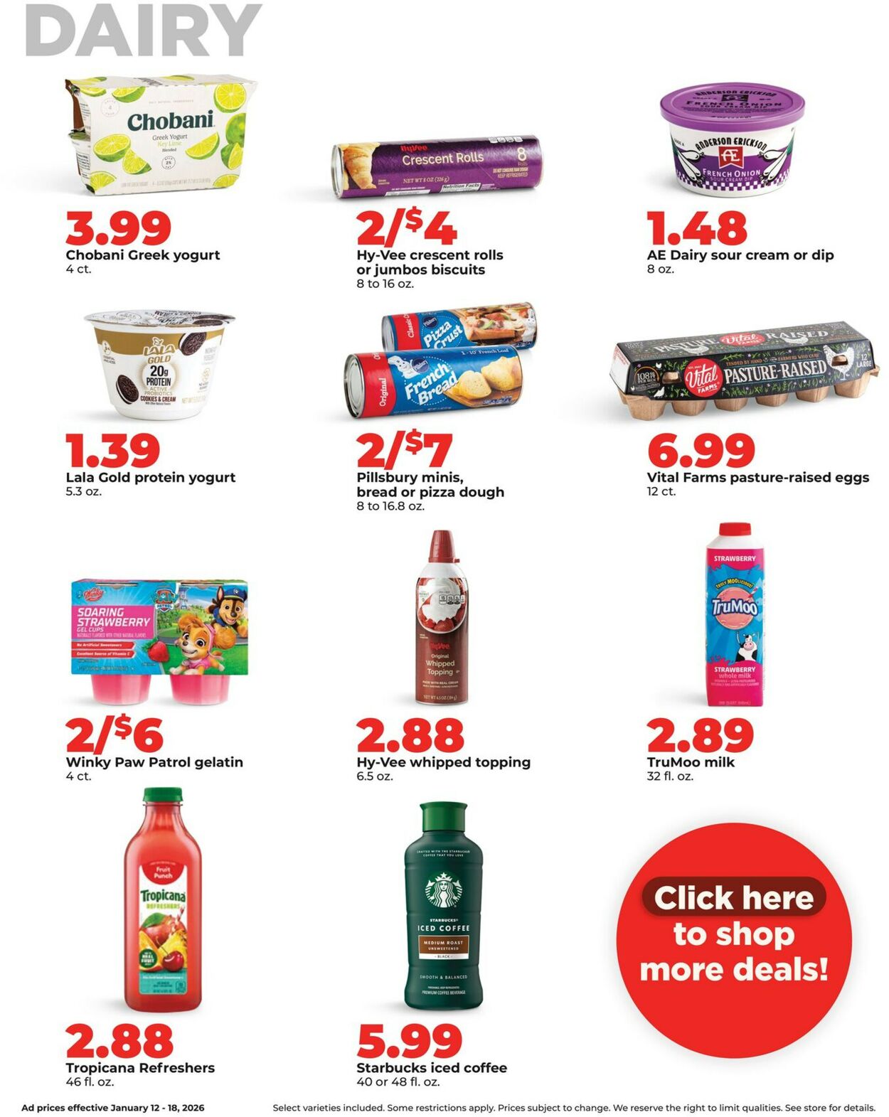 Catalogue HyVee from 01/12/2026