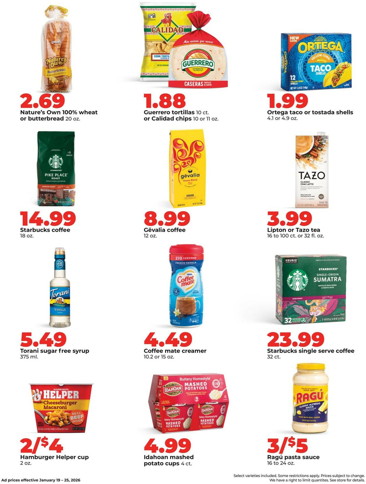 Catalogue HyVee from 01/19/2026