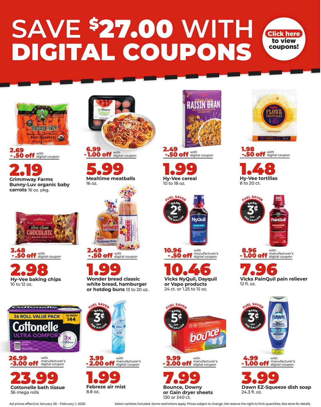 Catalogue HyVee from 01/26/2026