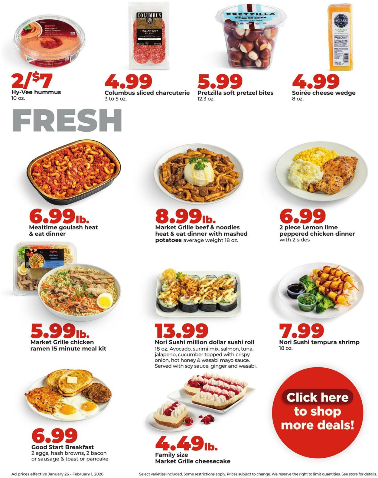 Catalogue HyVee from 01/26/2026