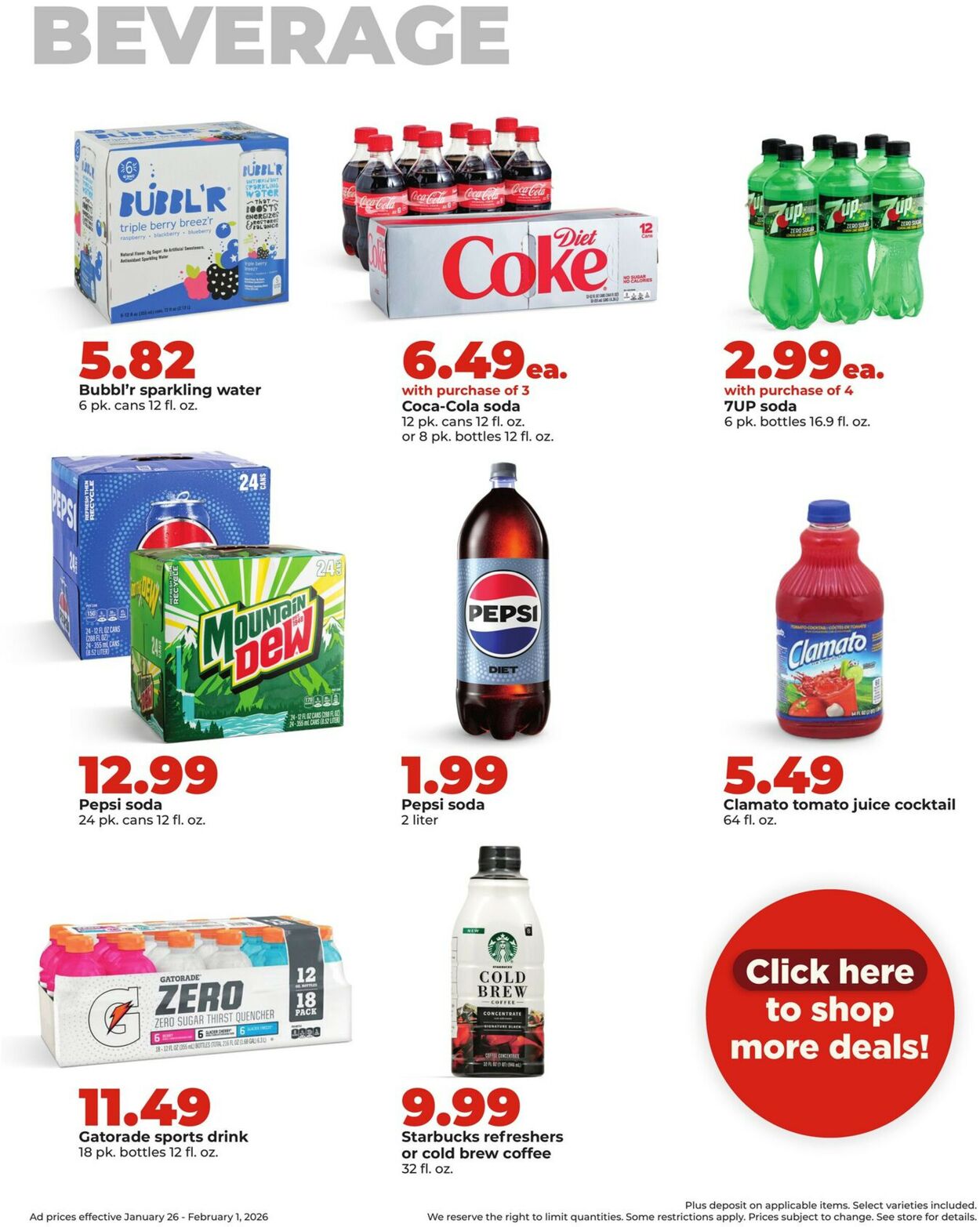 Catalogue HyVee from 01/26/2026