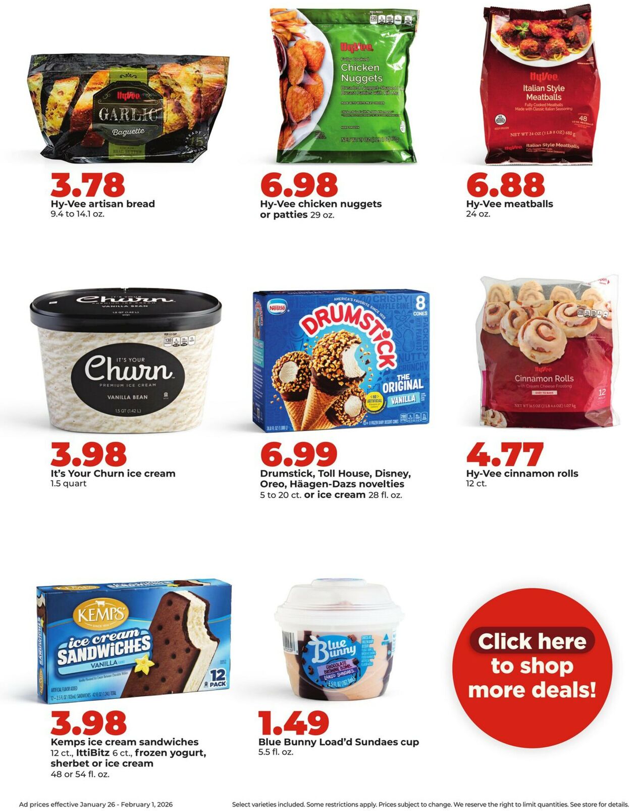 Catalogue HyVee from 01/26/2026