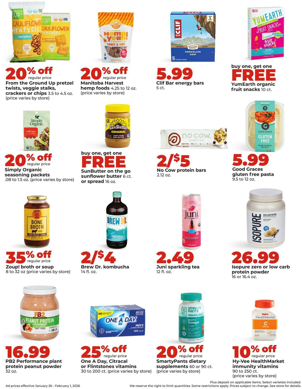 Catalogue HyVee from 01/26/2026