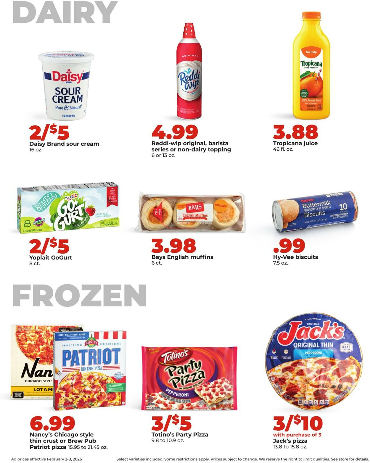 Catalogue HyVee from 02/02/2026