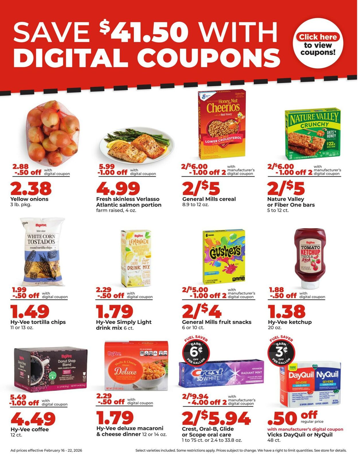 Catalogue HyVee from 02/16/2026