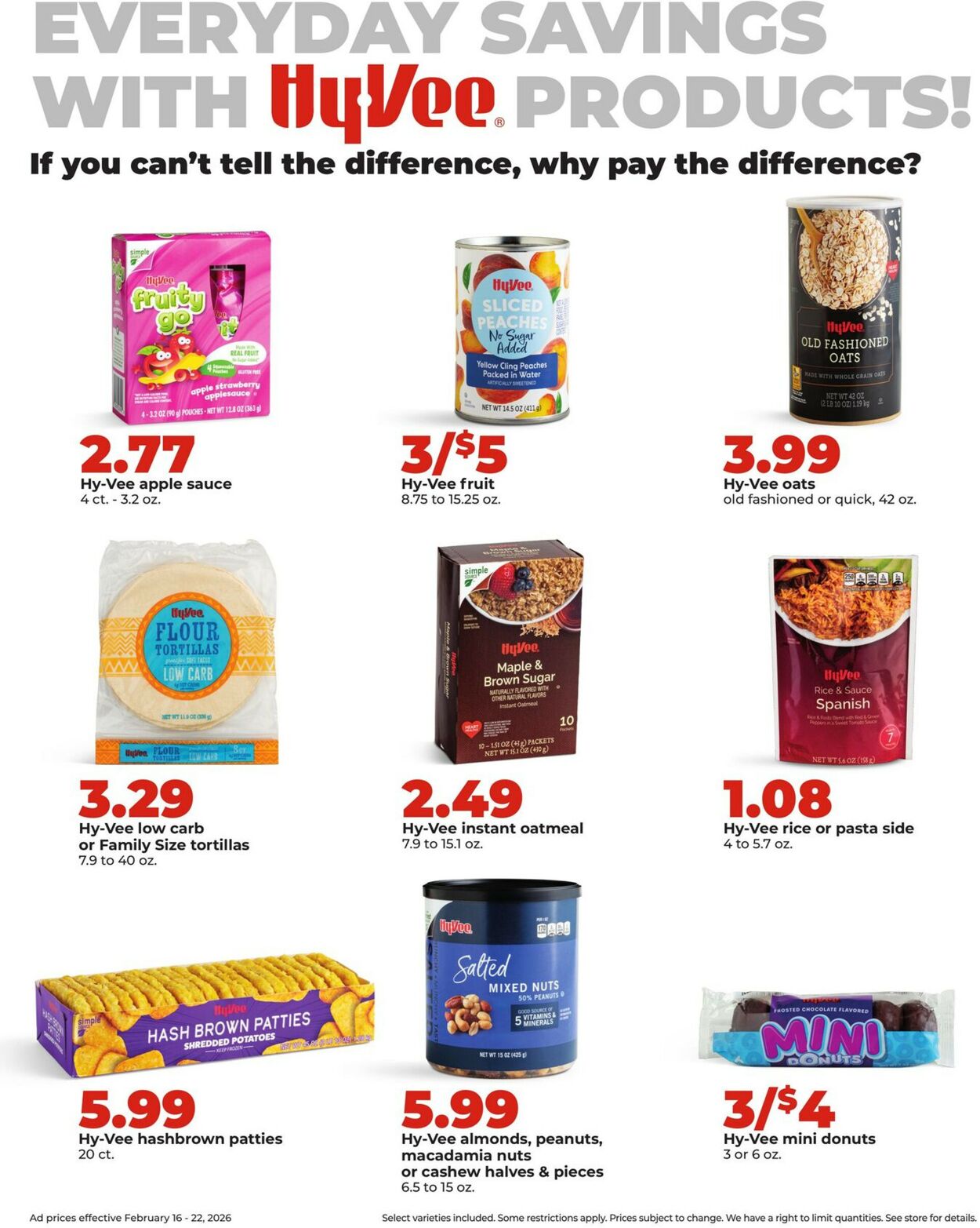 Catalogue HyVee from 02/16/2026