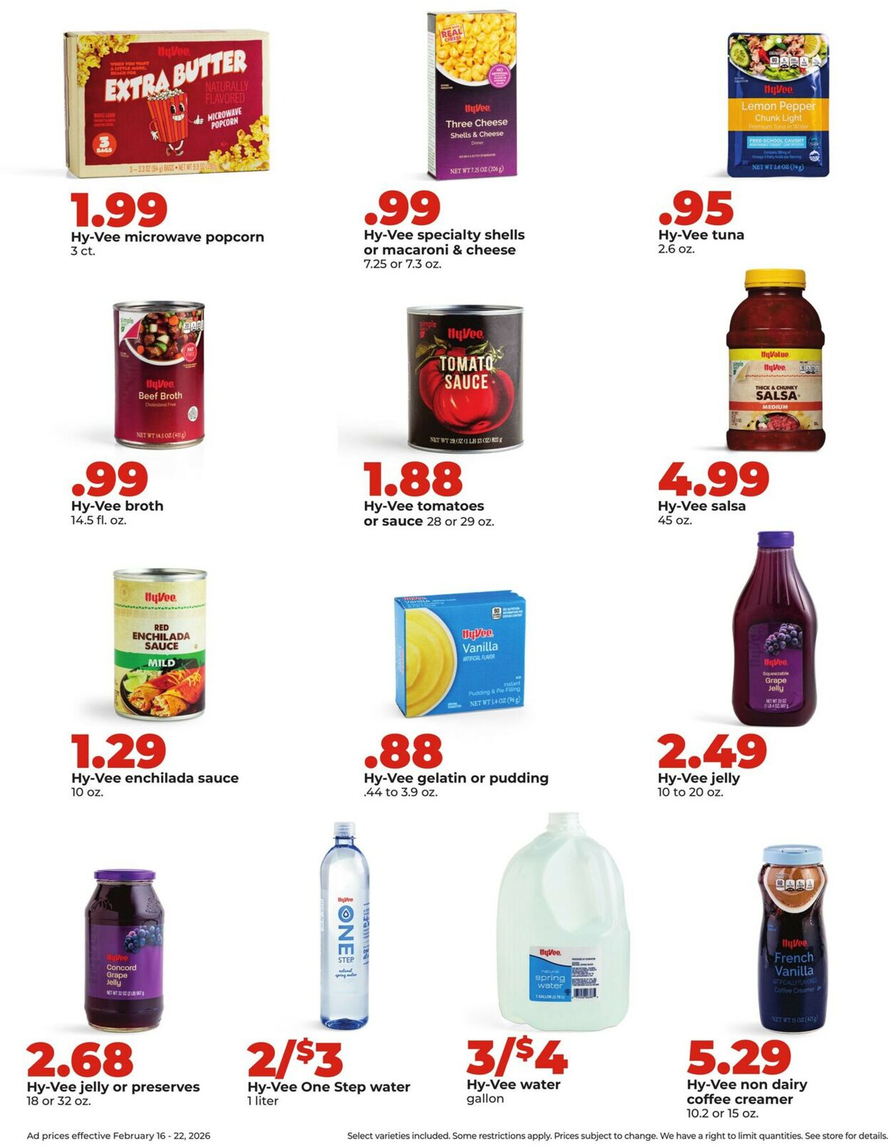 Catalogue HyVee from 02/16/2026
