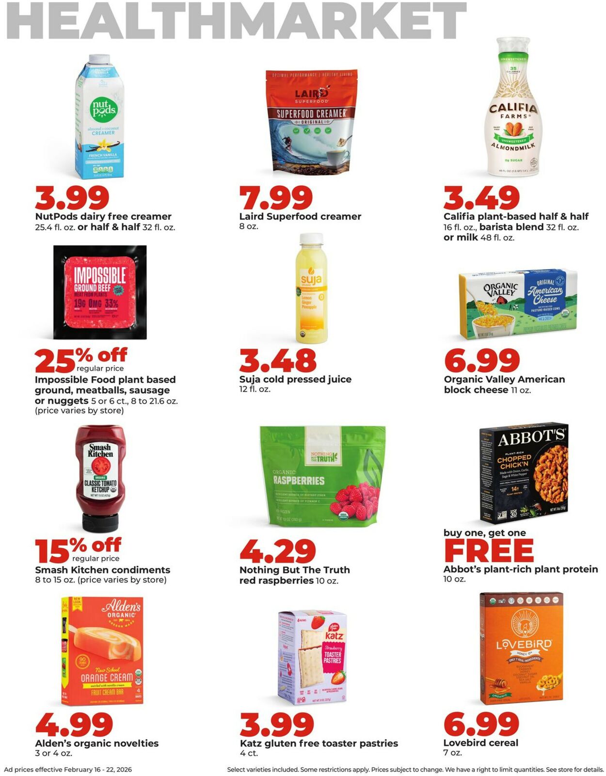 Catalogue HyVee from 02/16/2026