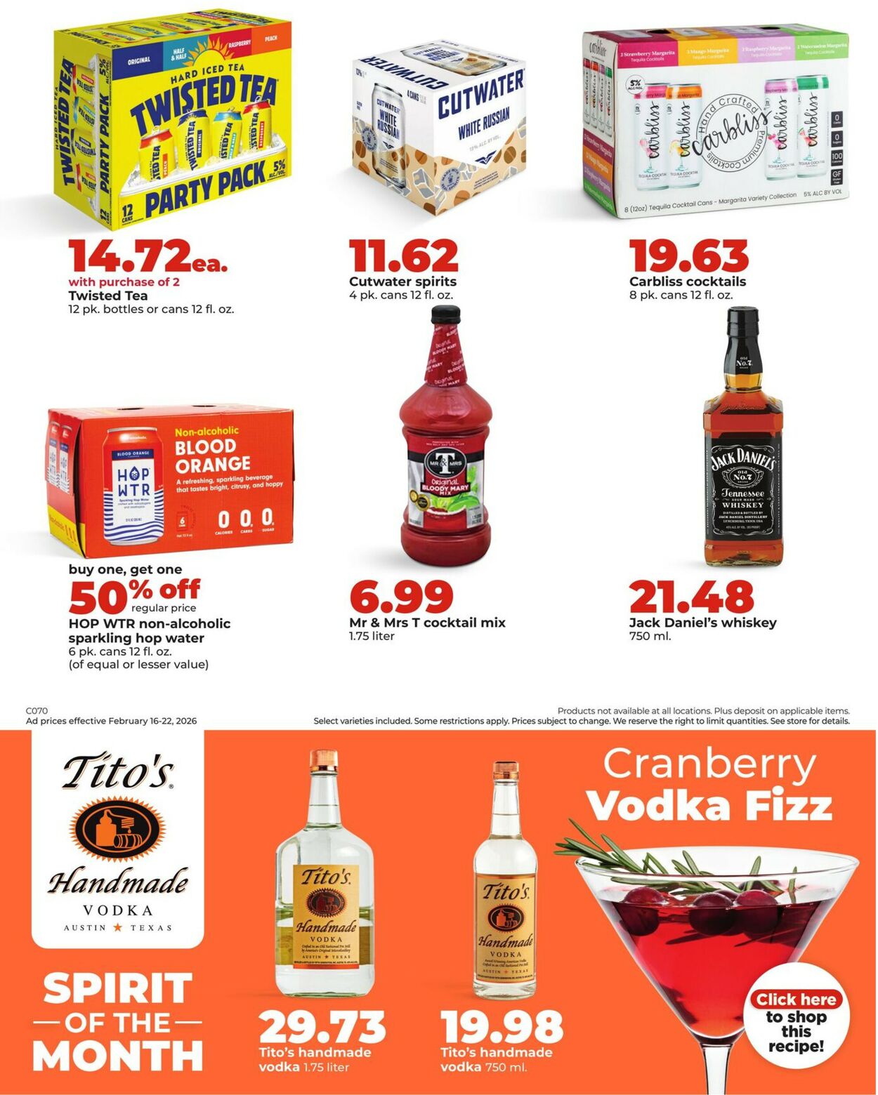 Catalogue HyVee from 02/16/2026