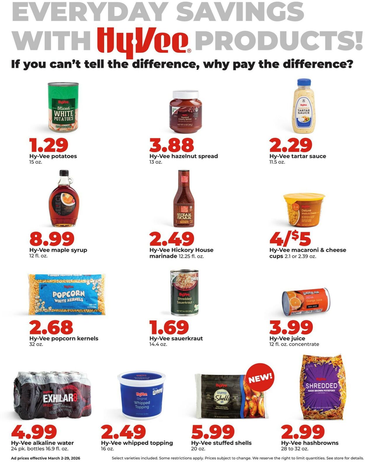 Catalogue HyVee from 03/02/2026